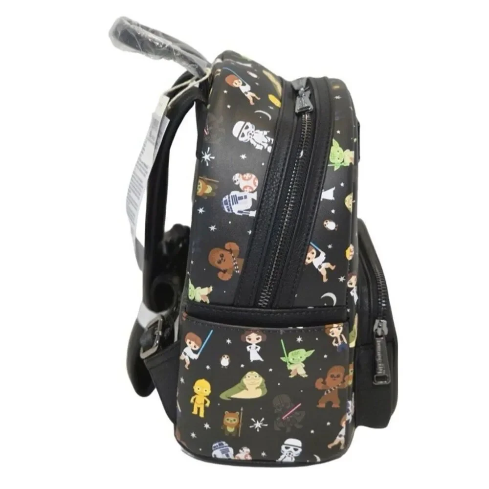Disney Parks LOUNGEFLY Chibi Star Wars Mini Backpack Characters Chewbacca NWT